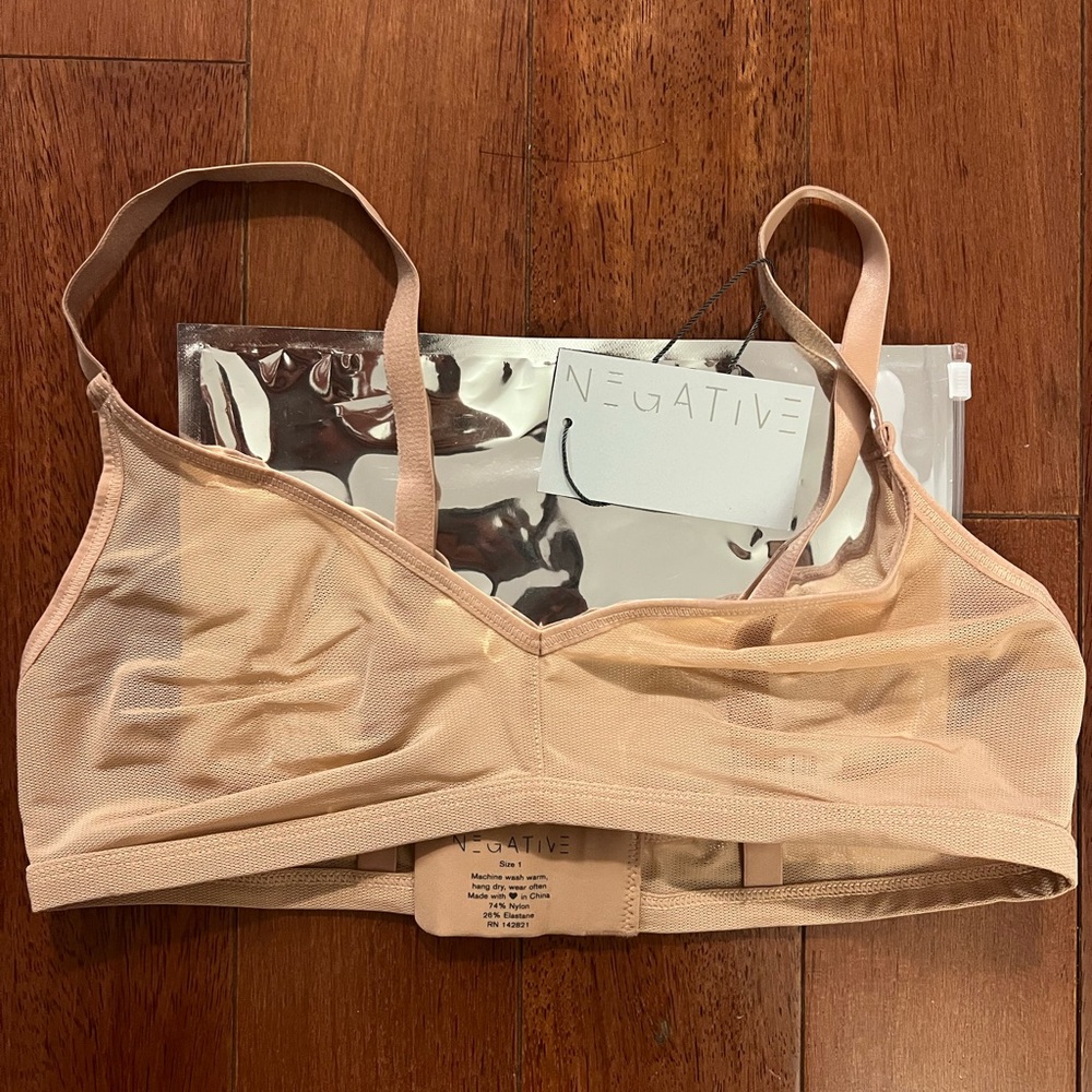 Negative Underwear Sieve Non-Wire Bra - Buff - Size 1